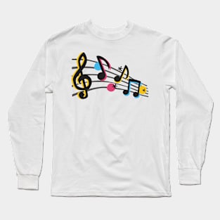 Music melody icons 2 Long Sleeve T-Shirt